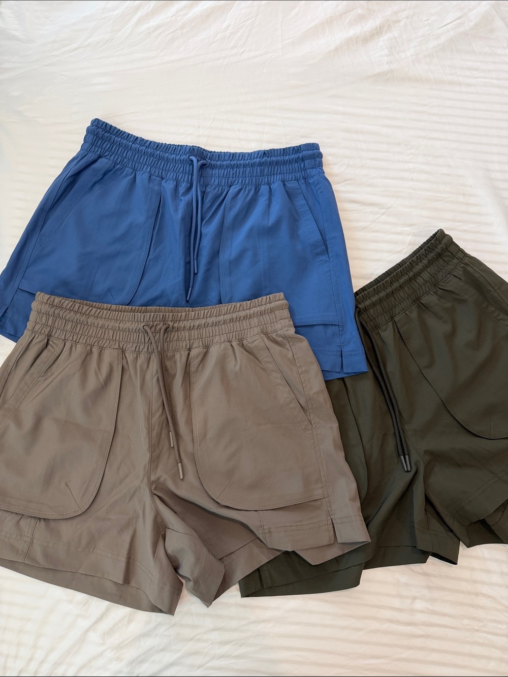 Old Navy Women's Drawstring Shorts - Blue, Olive, Taupe